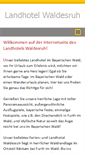 Mobile Screenshot of landhotel-waldesruh.com